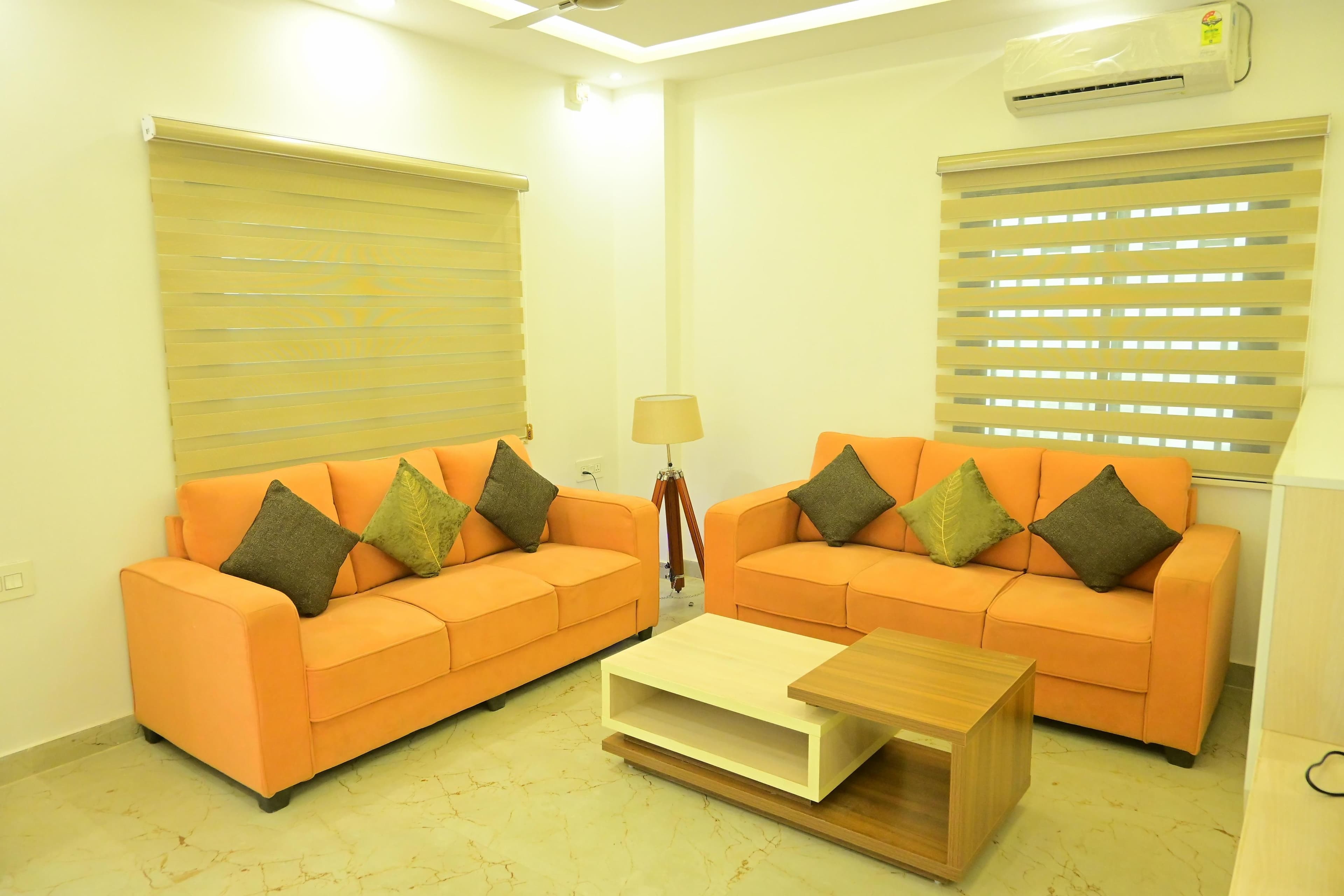 Guest lounge at The Tribhuvan Residency
